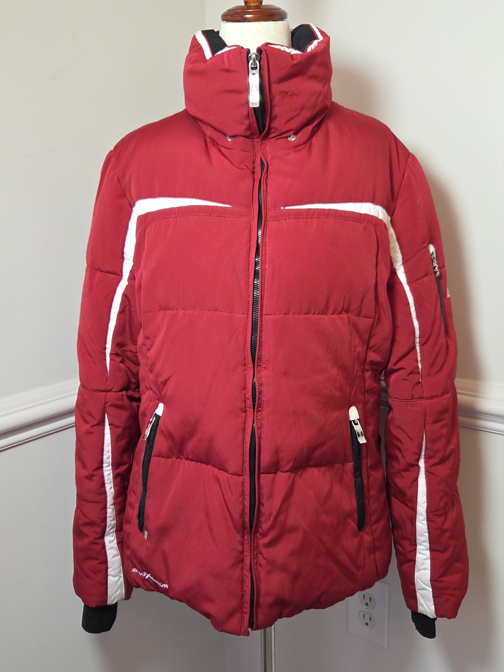 ZeroXposur Red Down Puffer Ski Jacket Womens M Winter Snow Coat